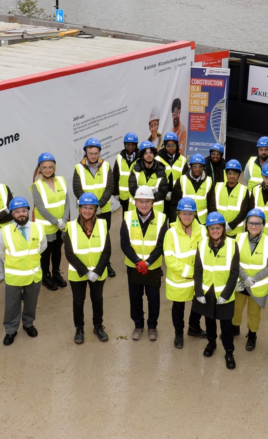 Kier opens doors of high spec laboratory site to kickstart national scheme to get young people into construction sector